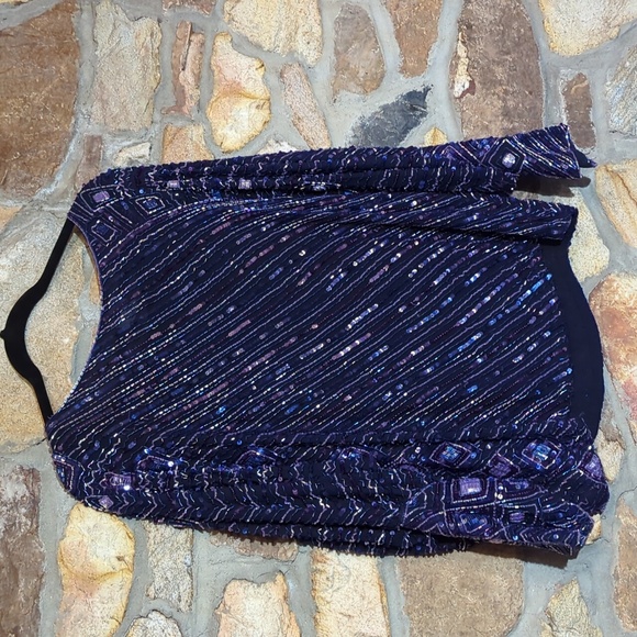 Judith and creations silk sequins evening top - Picture 10 of 16